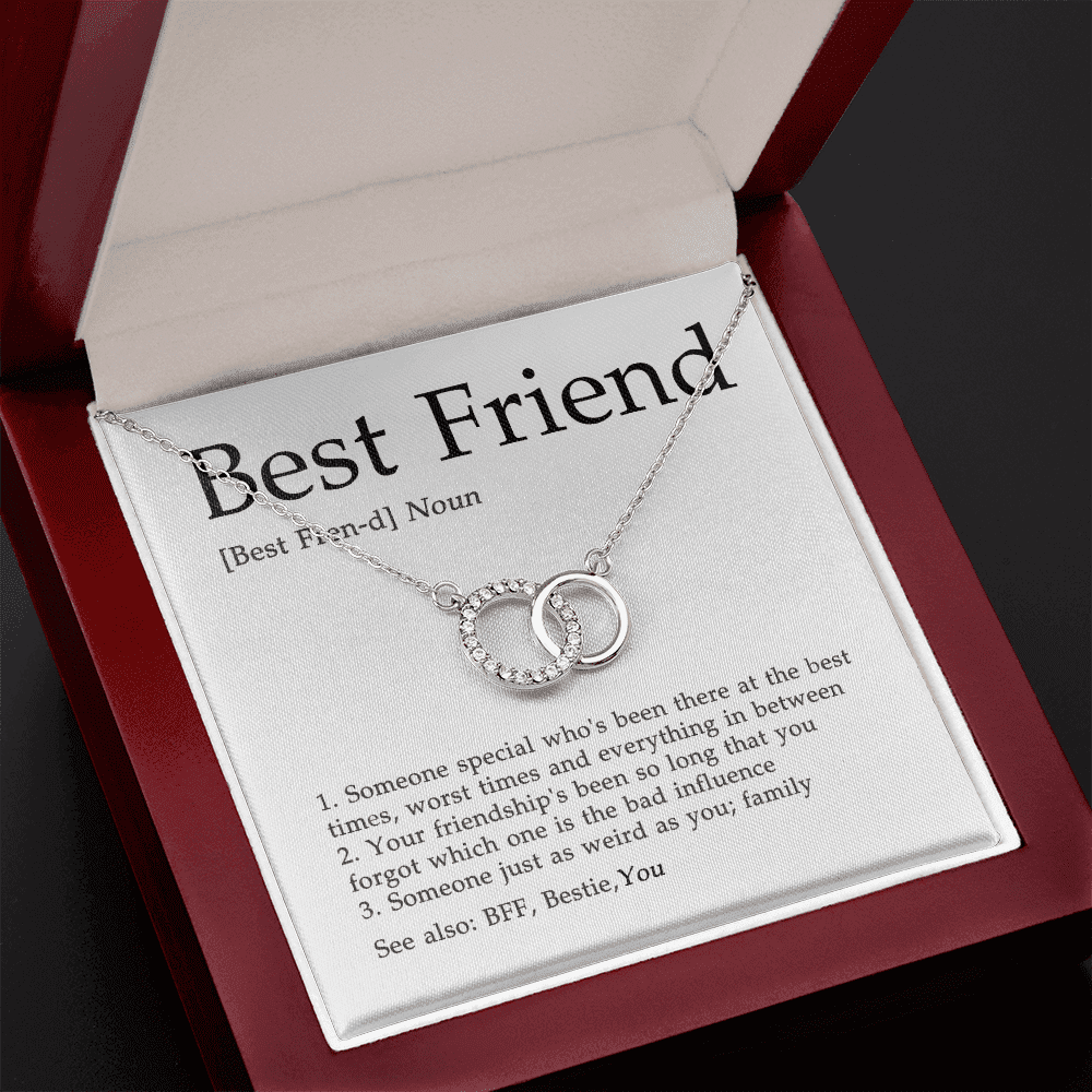 The Meaning Of Best Friend Gift For Bestie Perfect Pair Necklace 