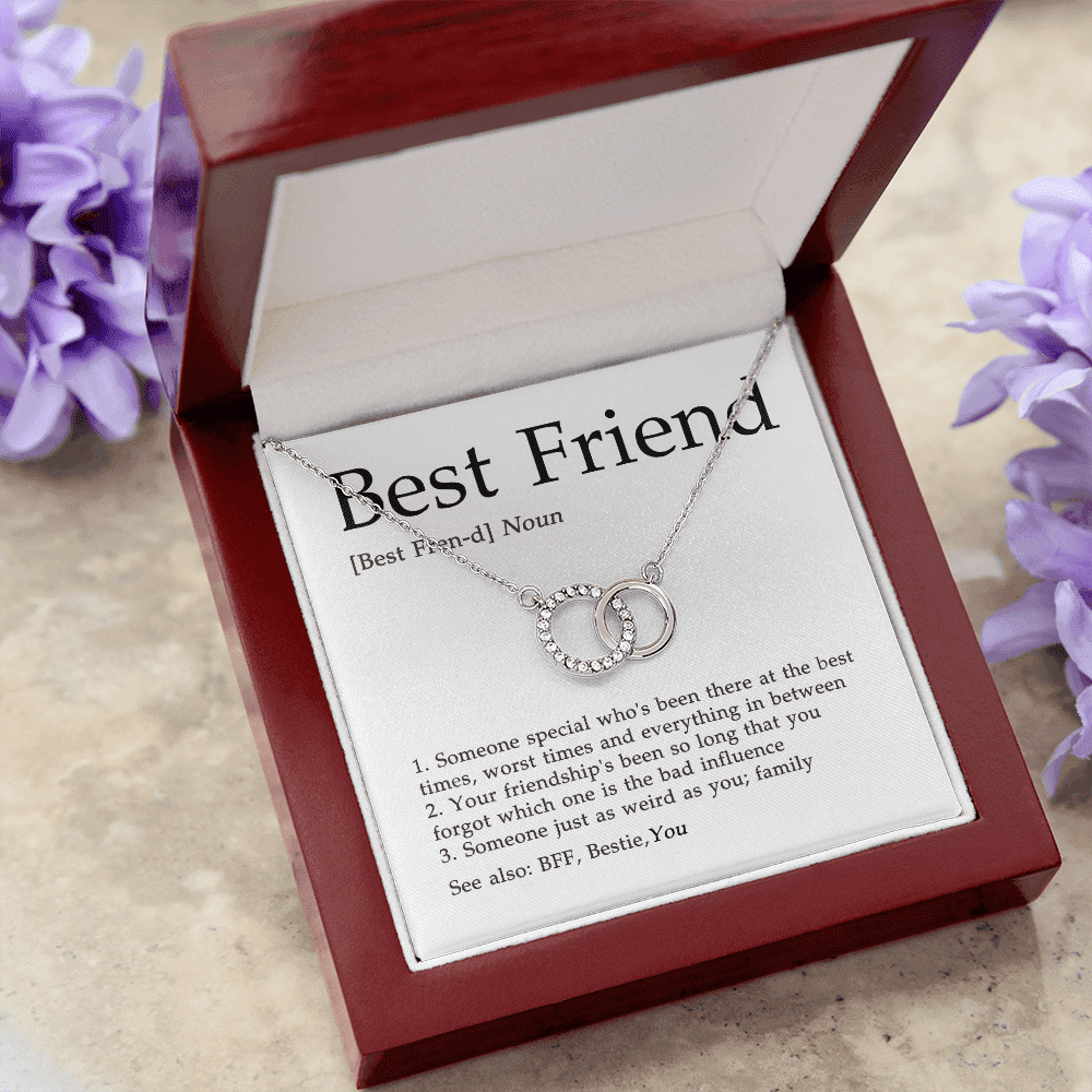 The Meaning Of Best Friend Gift For Bestie Perfect Pair Necklace 