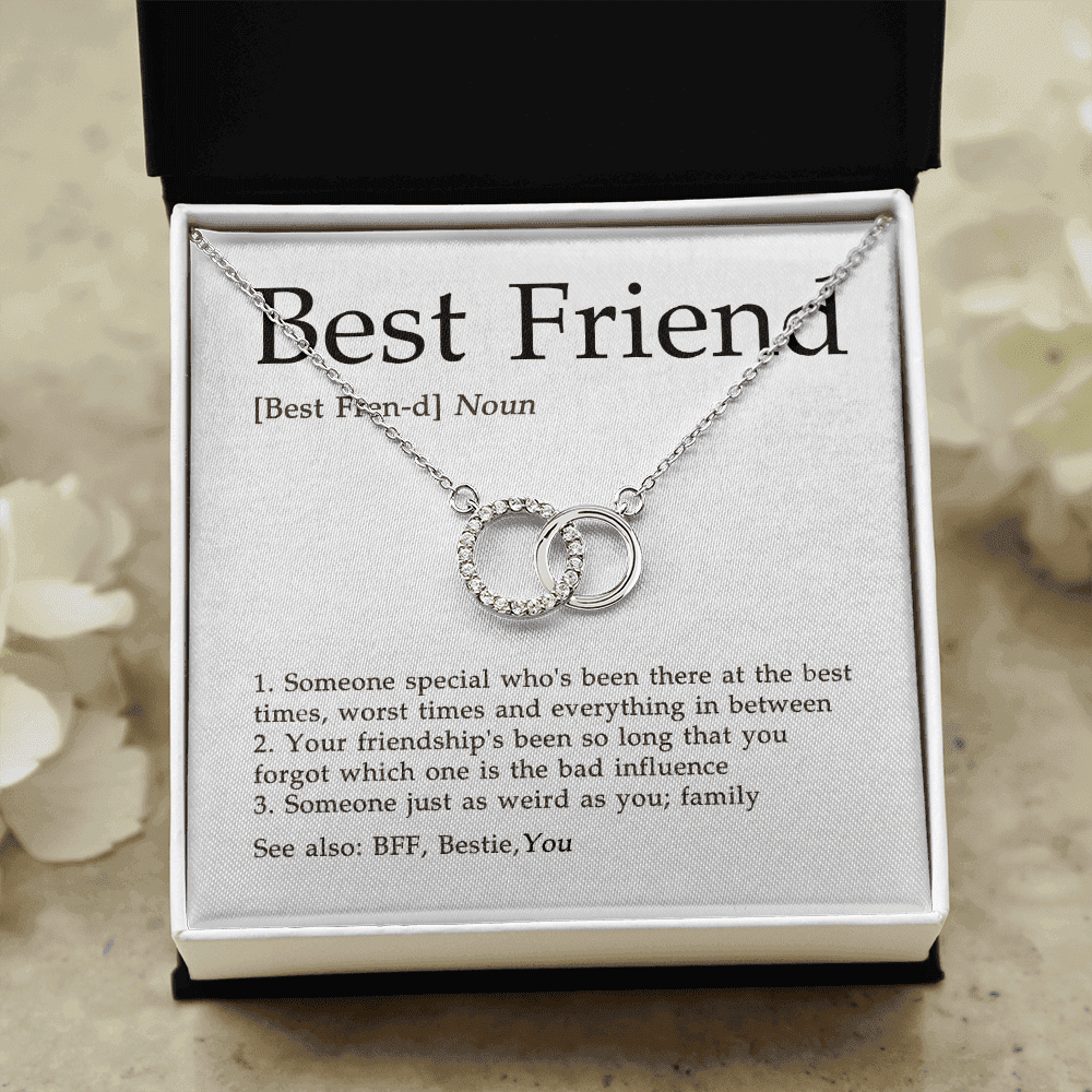 The Meaning Of Best Friend Gift For Bestie Perfect Pair Necklace 