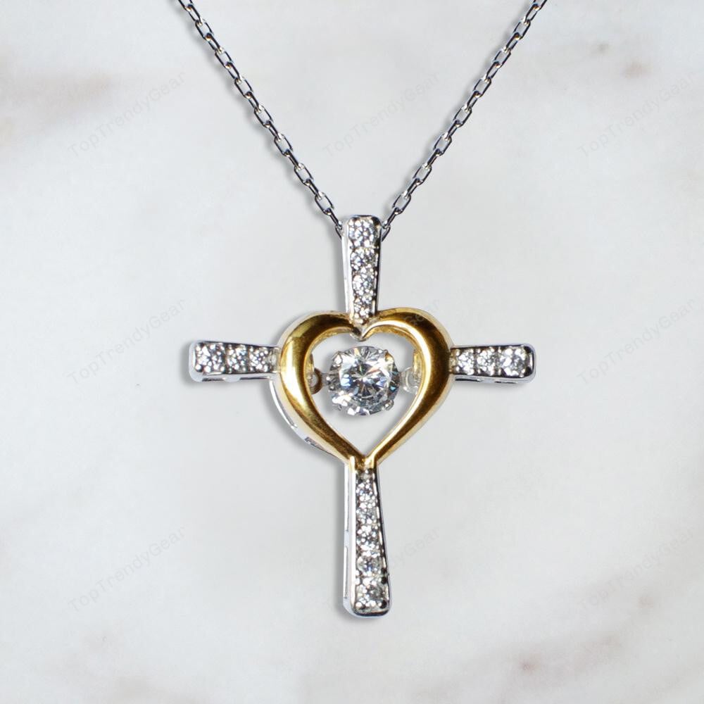 To My Stunning Wife You Are My Wonder Woman Cross Dancing Necklace