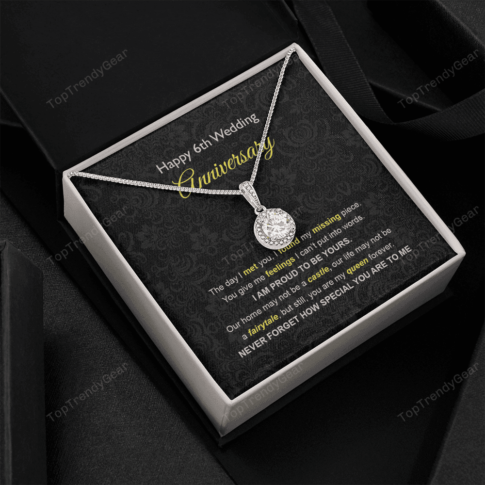 Wife Necklace, 6th Wedding Anniversary Necklace Gift Ideas For Wife Eternal Hope Necklace