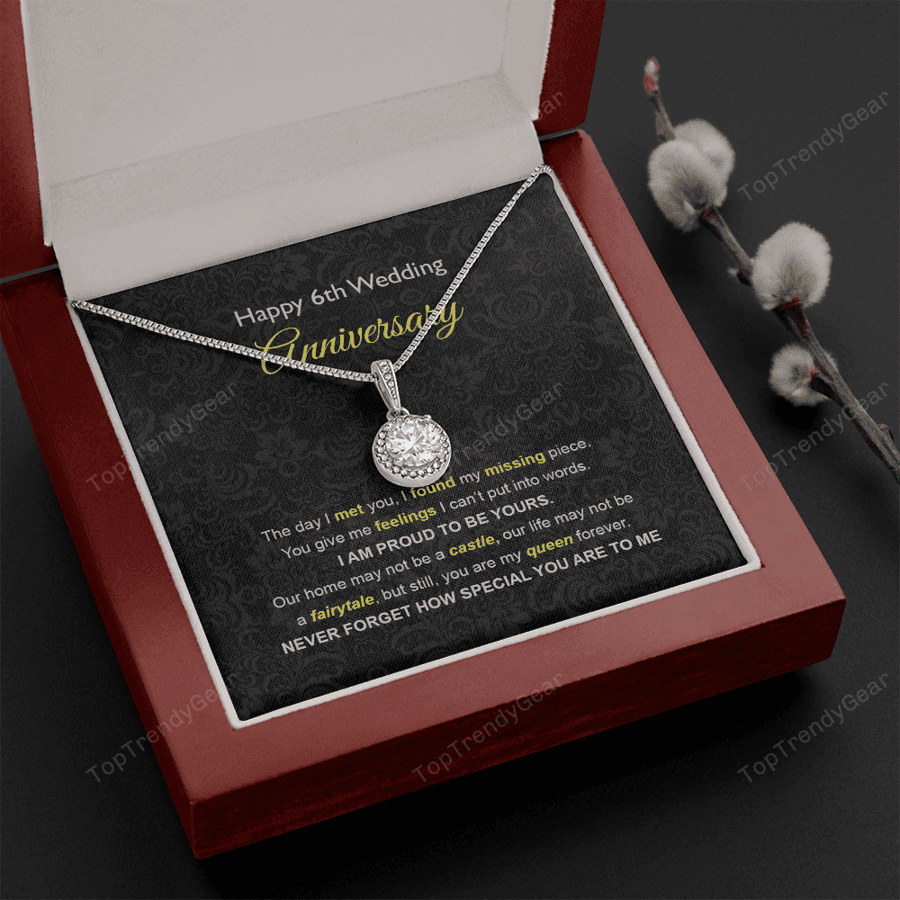 Wife Necklace, 6th Wedding Anniversary Necklace Gift Ideas For Wife Eternal Hope Necklace