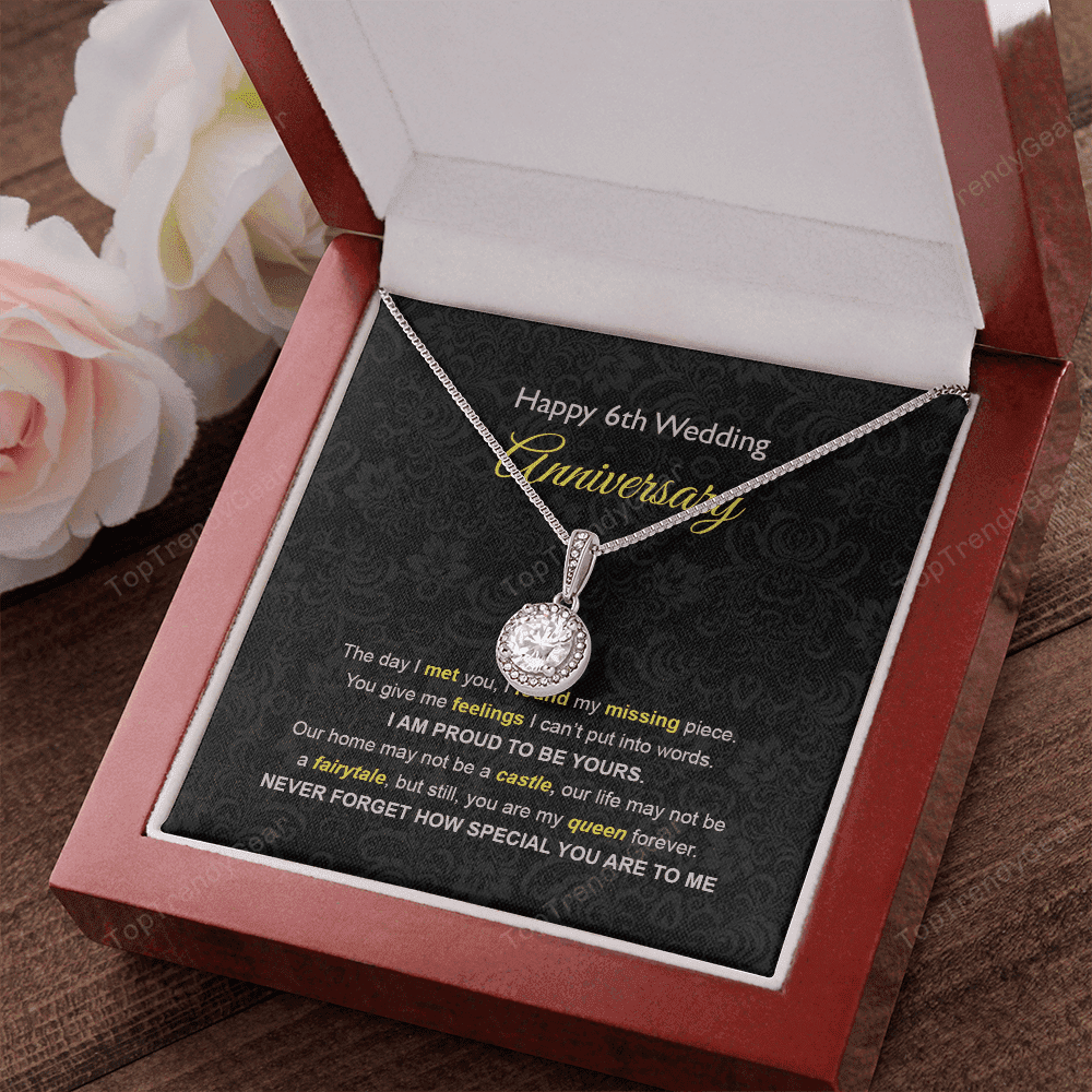 Wife Necklace, 6th Wedding Anniversary Necklace Gift Ideas For Wife Eternal Hope Necklace