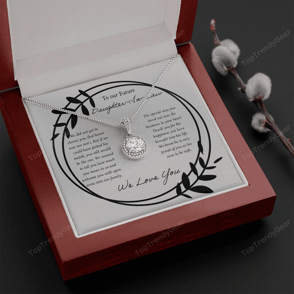 We Love You Gift For Daughter In Law Eternal Hope Necklace
