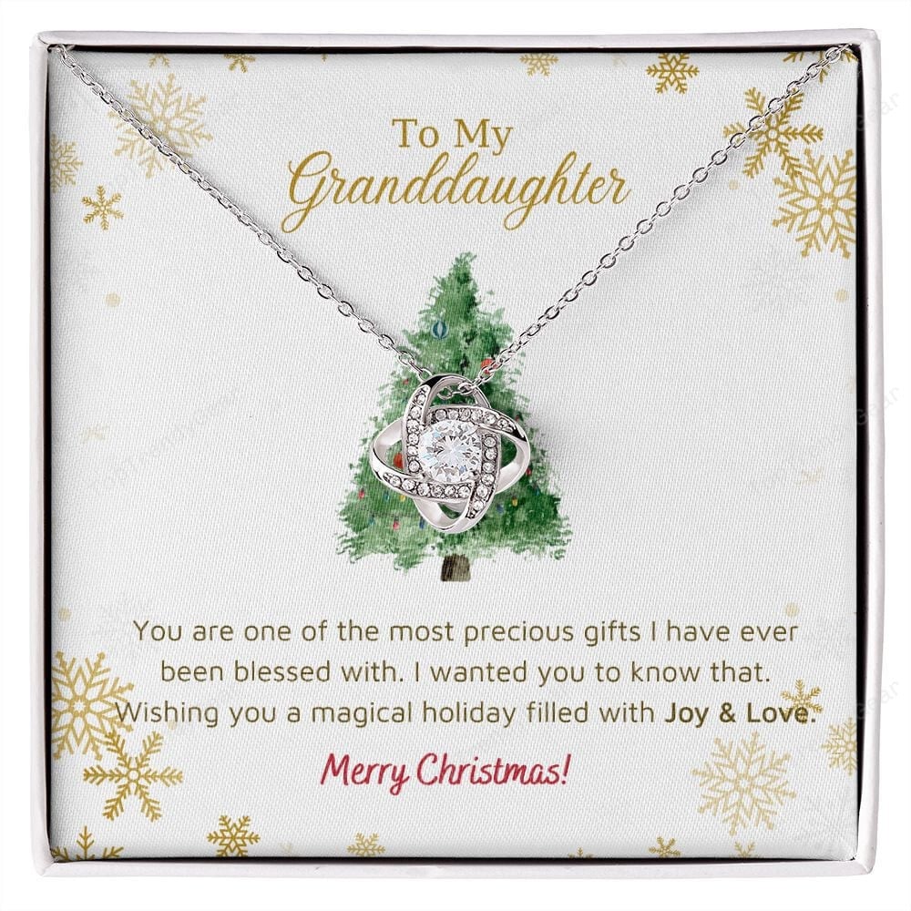 Granddaughter Necklace You Are One Of The Most Precious Gifts Love Knot Necklace Unique Gifts For Christmas