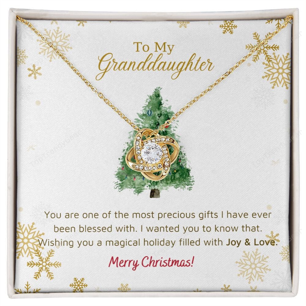 Granddaughter Necklace You Are One Of The Most Precious Gifts Love Knot Necklace Unique Gifts For Christmas