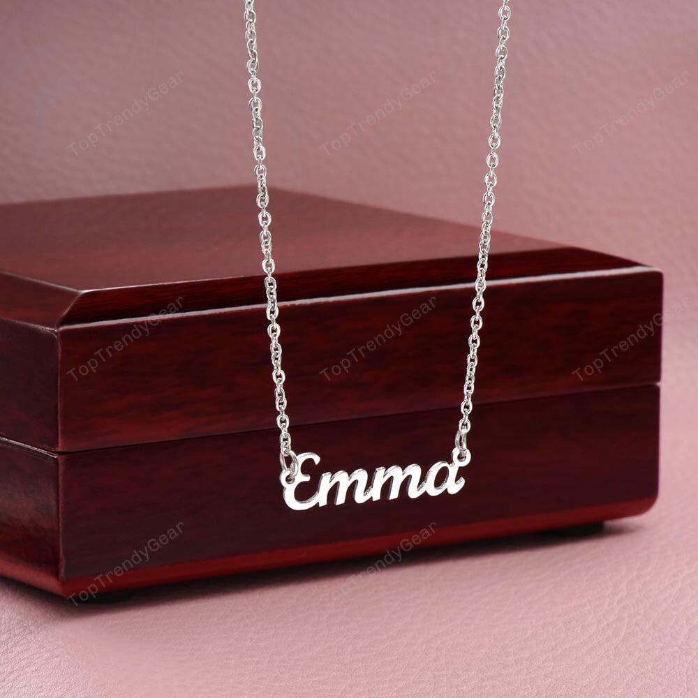 Girlfriend Necklace Missing You Is My Hobby LBGT Personalized Name Necklace