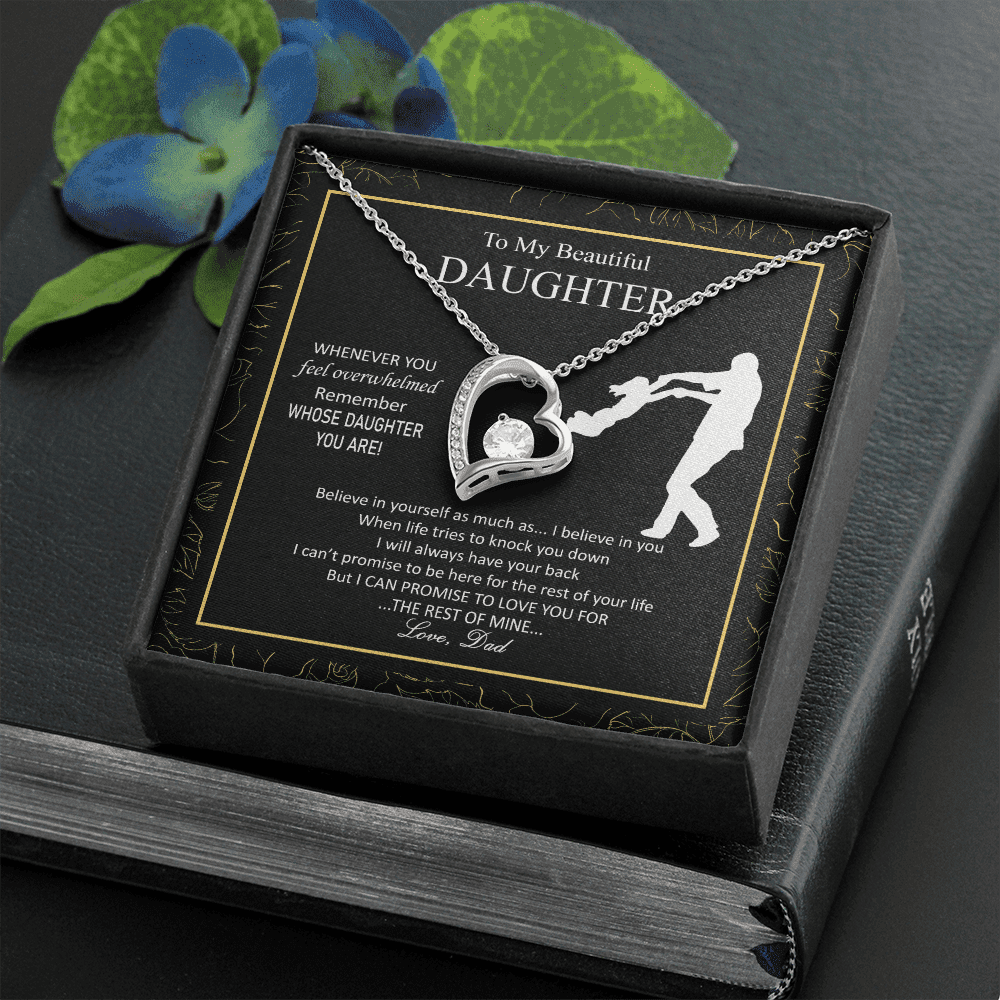 Beautiful Overwhelmed Remember Believe Promise Forever Love Necklace