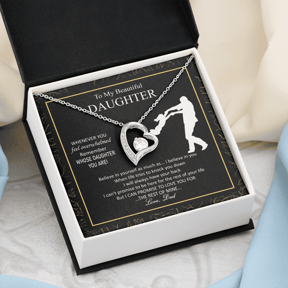 Beautiful Overwhelmed Remember Believe Promise Forever Love Necklace