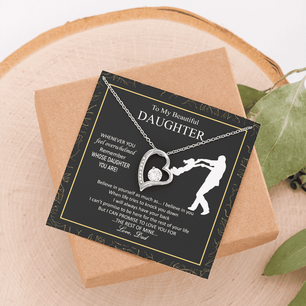 Beautiful Overwhelmed Remember Believe Promise Forever Love Necklace