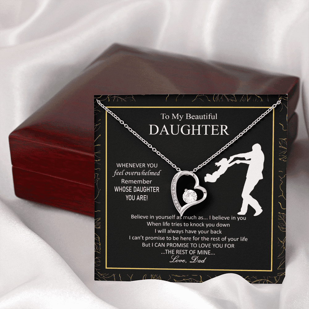 Beautiful Overwhelmed Remember Believe Promise Forever Love Necklace