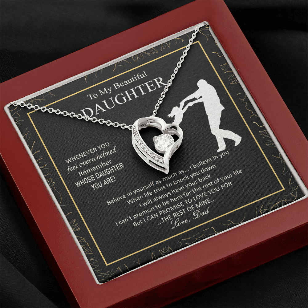 Beautiful Overwhelmed Remember Believe Promise Forever Love Necklace