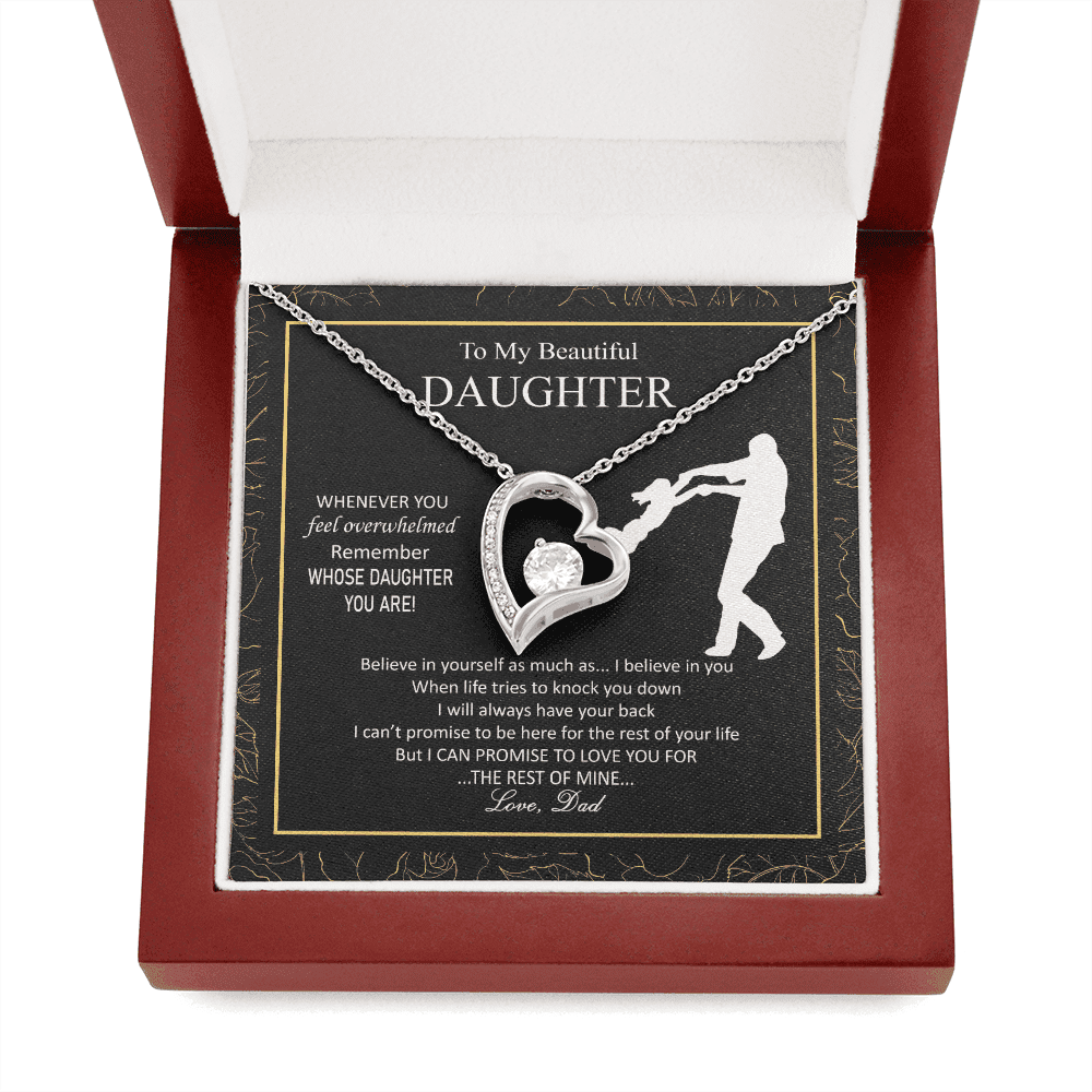 Beautiful Overwhelmed Remember Believe Promise Forever Love Necklace