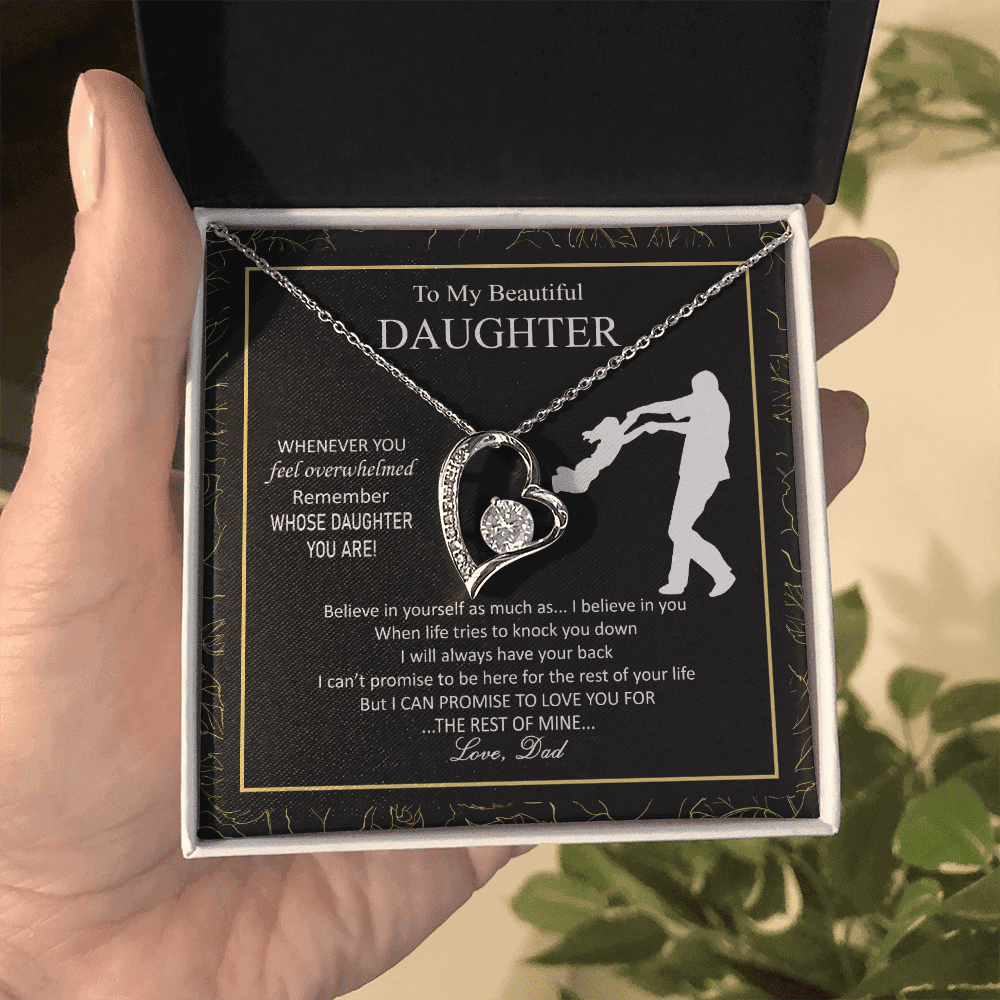 Beautiful Overwhelmed Remember Believe Promise Forever Love Necklace