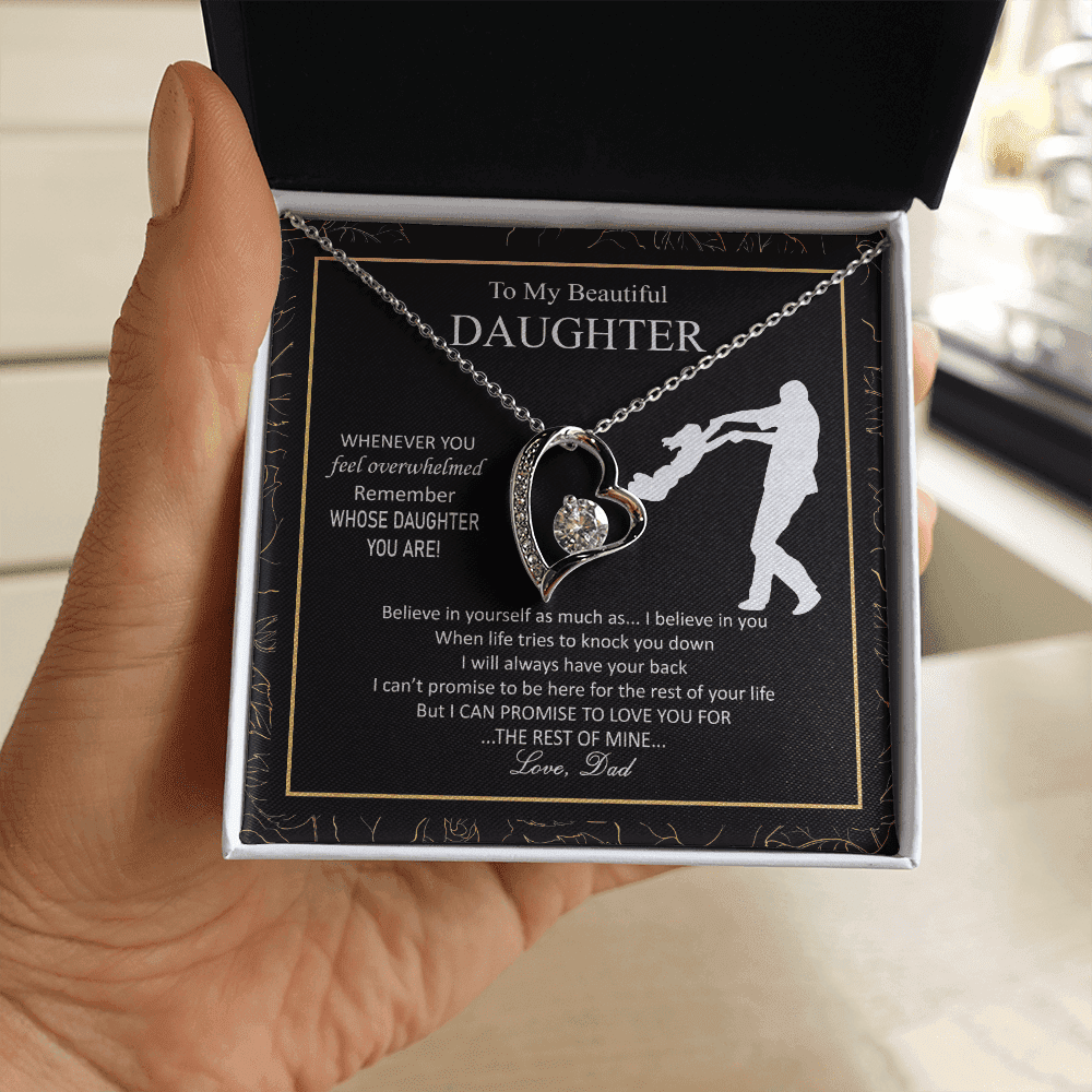 Beautiful Overwhelmed Remember Believe Promise Forever Love Necklace