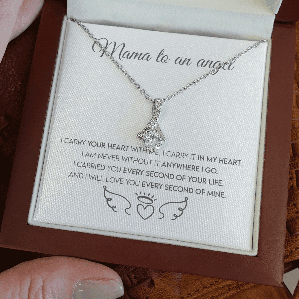 Mama To An Angel, Miscarriage Keepsake, Angel Baby, Pregnancy Loss, Bereavement Gift Alluring Beauty Necklace