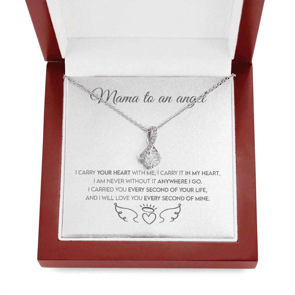 Mama To An Angel, Miscarriage Keepsake, Angel Baby, Pregnancy Loss, Bereavement Gift Alluring Beauty Necklace