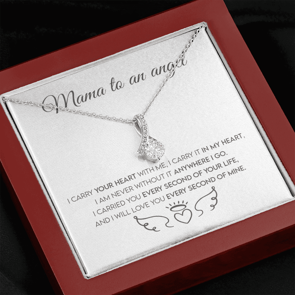 Mama To An Angel, Miscarriage Keepsake, Angel Baby, Pregnancy Loss, Bereavement Gift Alluring Beauty Necklace