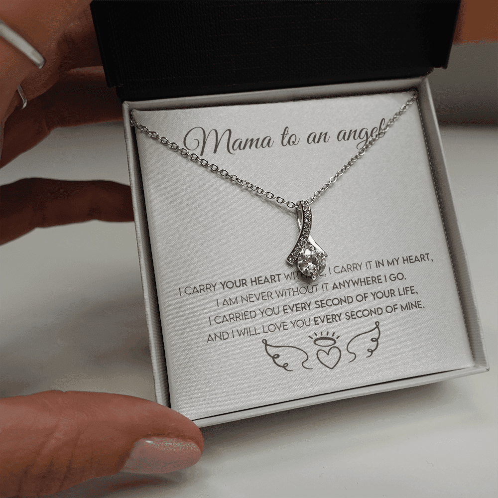 Mama To An Angel, Miscarriage Keepsake, Angel Baby, Pregnancy Loss, Bereavement Gift Alluring Beauty Necklace