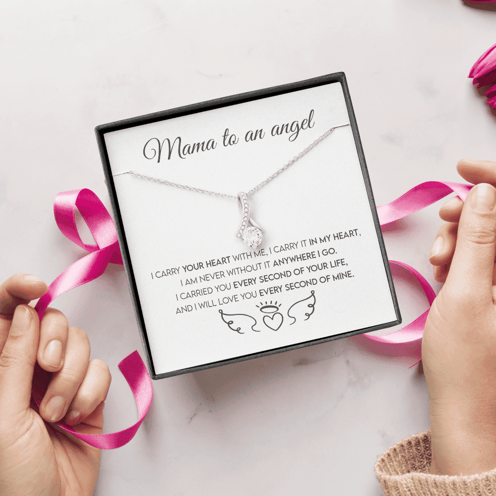 Mama To An Angel, Miscarriage Keepsake, Angel Baby, Pregnancy Loss, Bereavement Gift Alluring Beauty Necklace