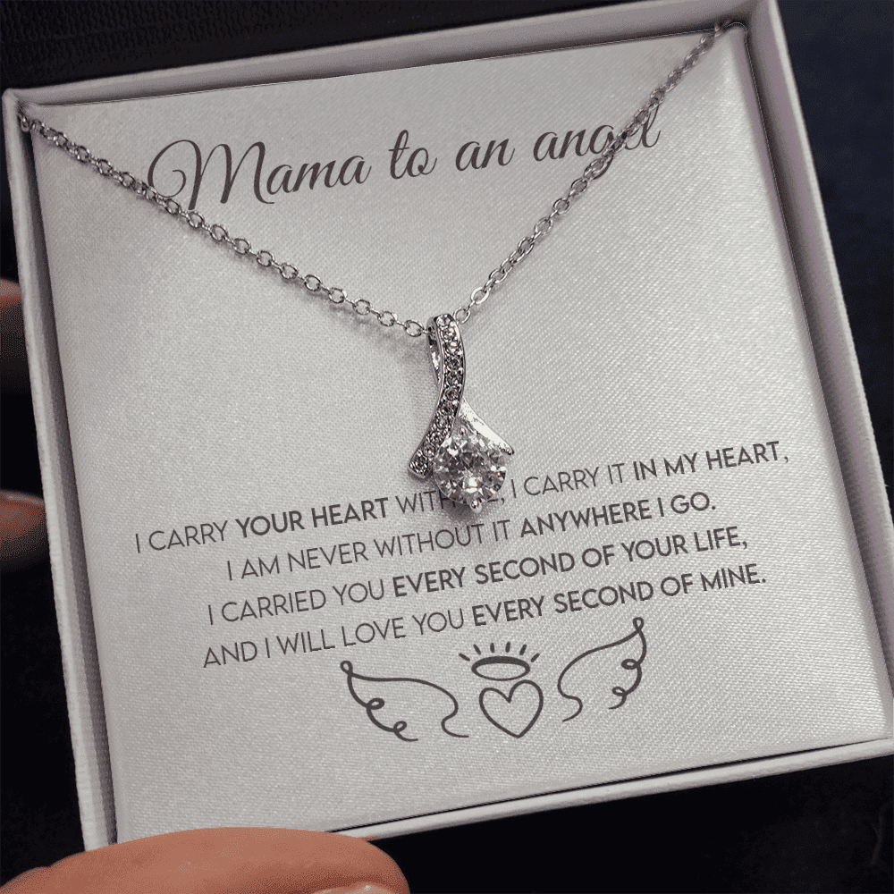 Mama To An Angel, Miscarriage Keepsake, Angel Baby, Pregnancy Loss, Bereavement Gift Alluring Beauty Necklace