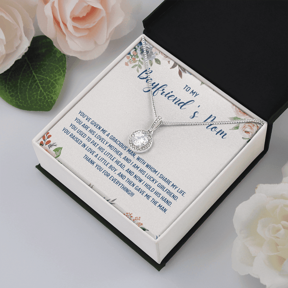 Gift For Boyfriend's Mom You've Given Me A Gracious Man Eternal Hope Necklace