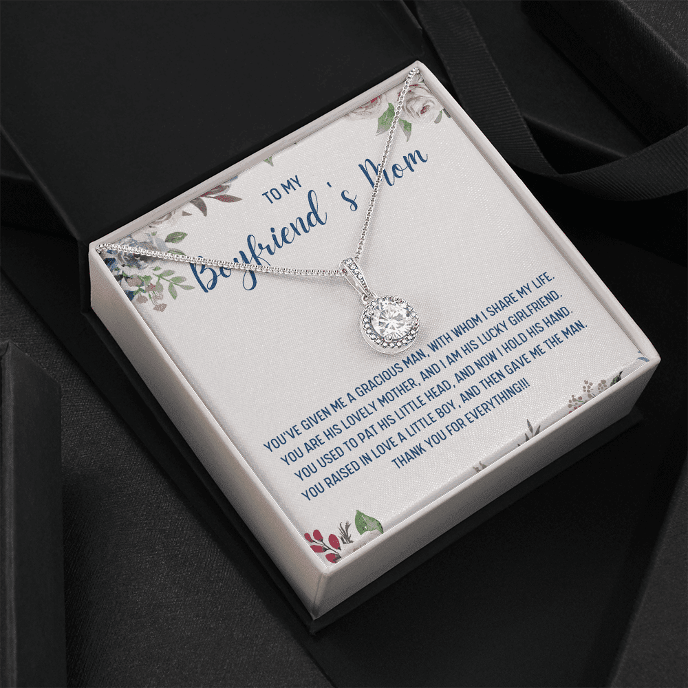 Gift For Boyfriend's Mom You've Given Me A Gracious Man Eternal Hope Necklace