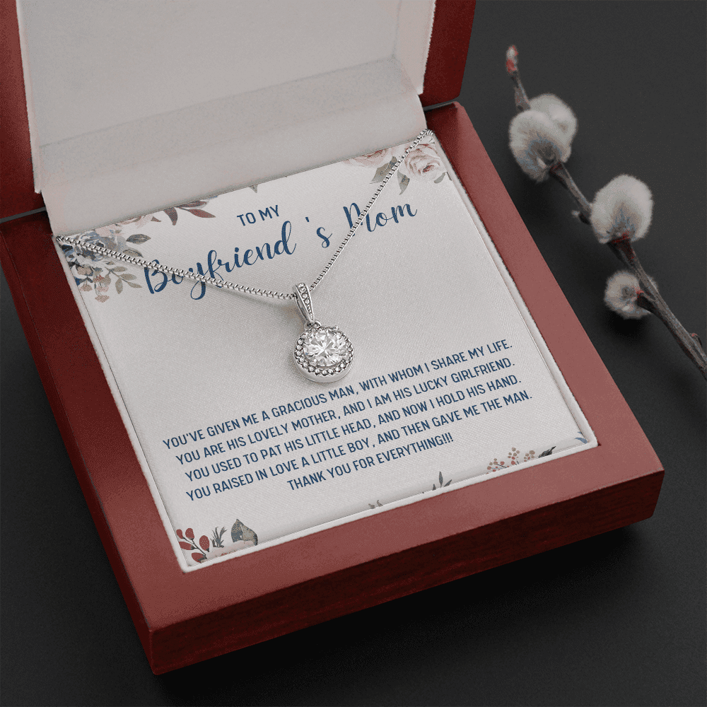 Gift For Boyfriend's Mom You've Given Me A Gracious Man Eternal Hope Necklace