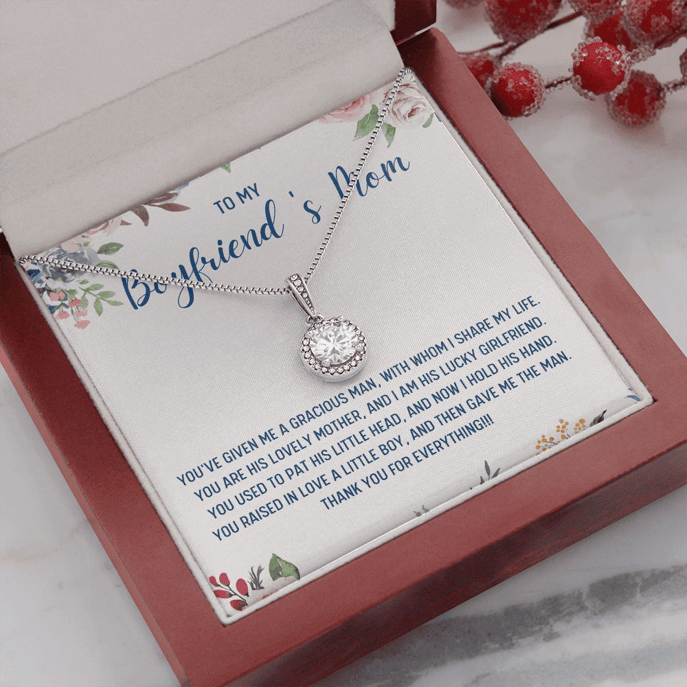 Gift For Boyfriend's Mom You've Given Me A Gracious Man Eternal Hope Necklace