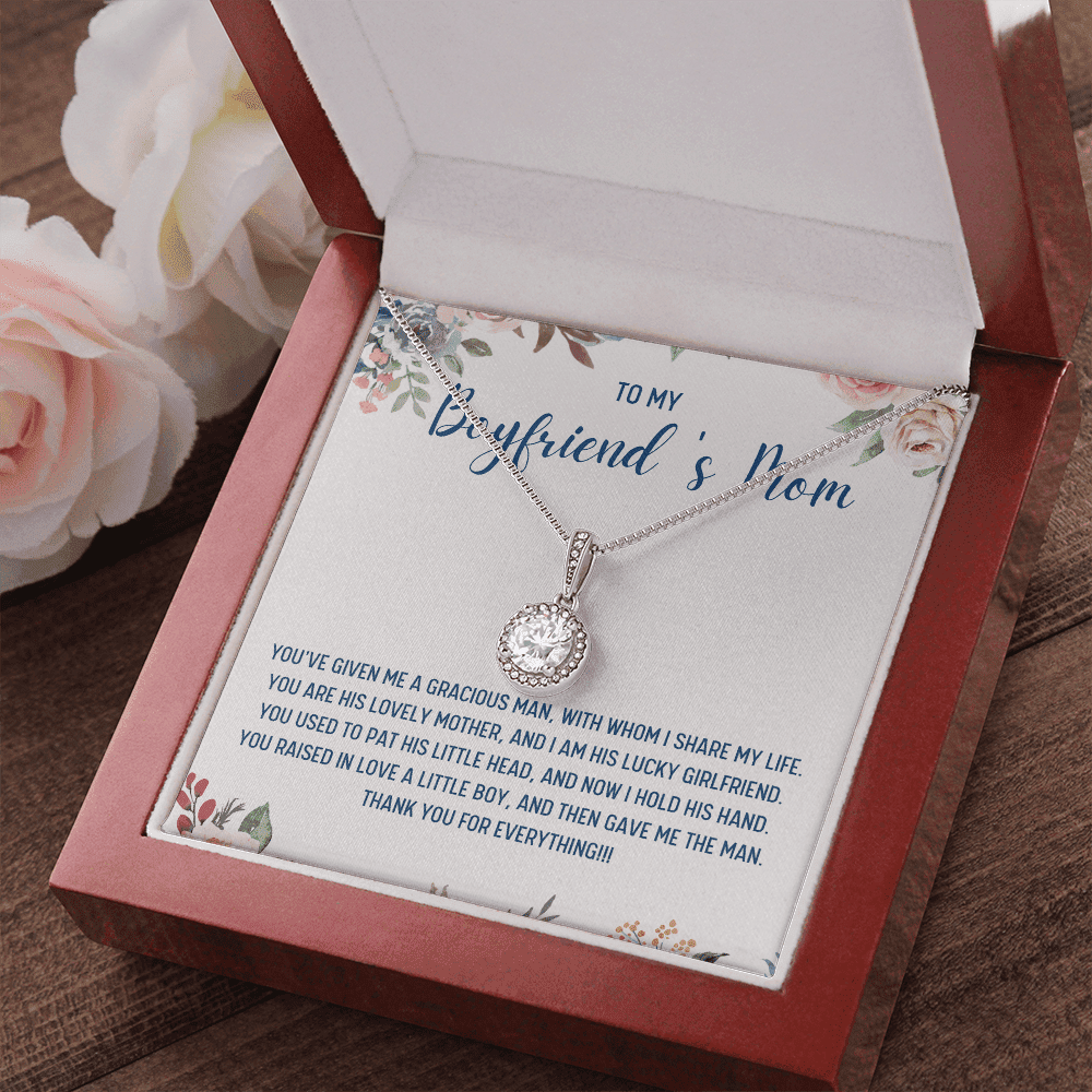 Gift For Boyfriend's Mom You've Given Me A Gracious Man Eternal Hope Necklace