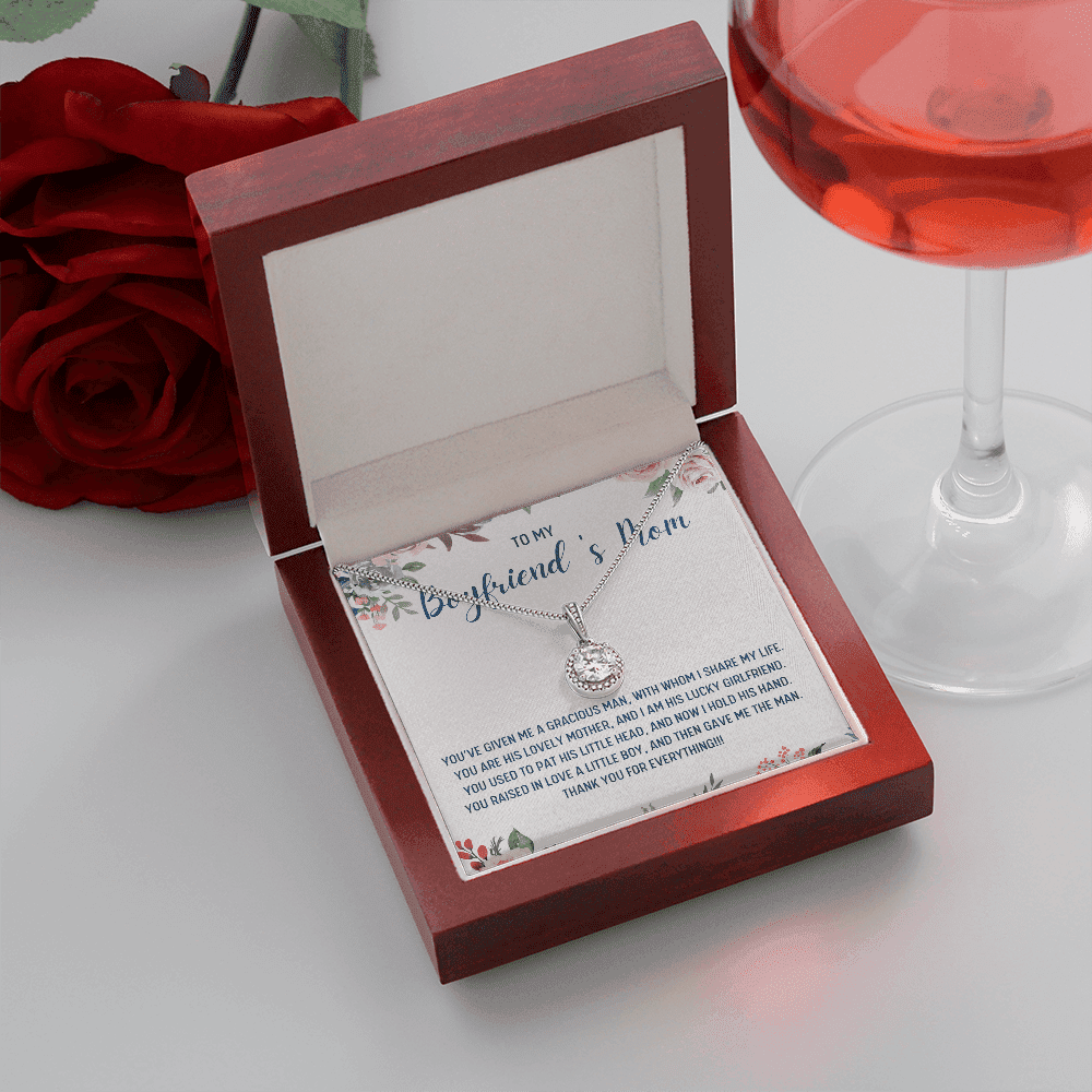 Gift For Boyfriend's Mom You've Given Me A Gracious Man Eternal Hope Necklace