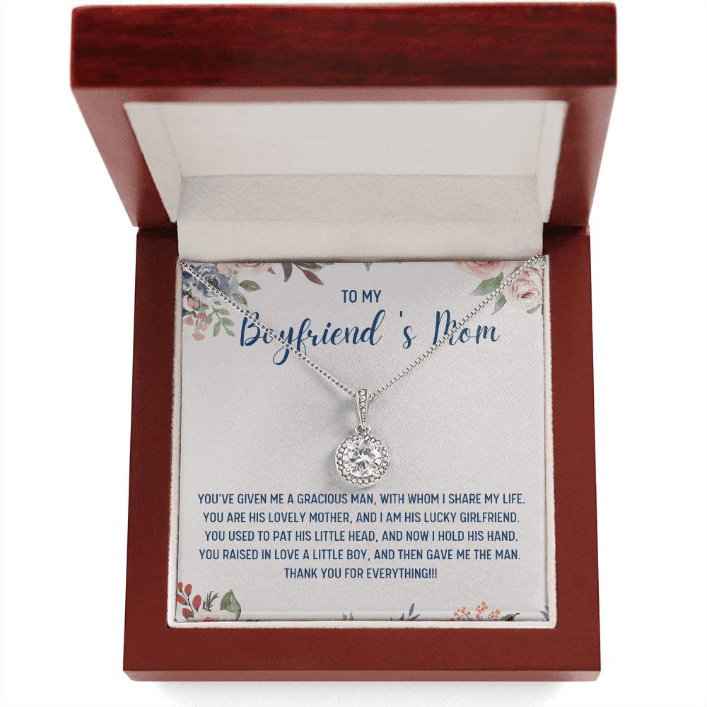 Gift For Boyfriend's Mom You've Given Me A Gracious Man Eternal Hope Necklace