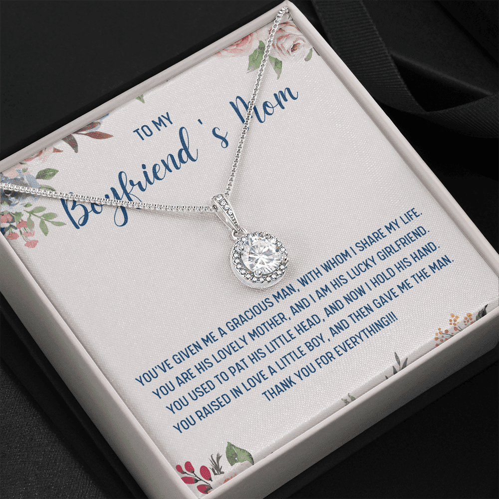 Gift For Boyfriend's Mom You've Given Me A Gracious Man Eternal Hope Necklace