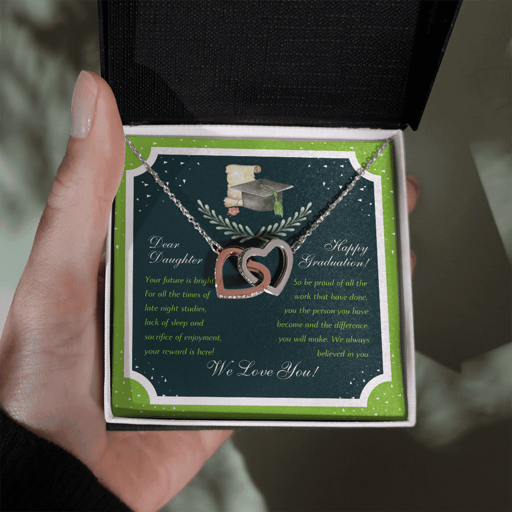 We Love You Interlocking Heart Necklace Graduation Gifts For Her 