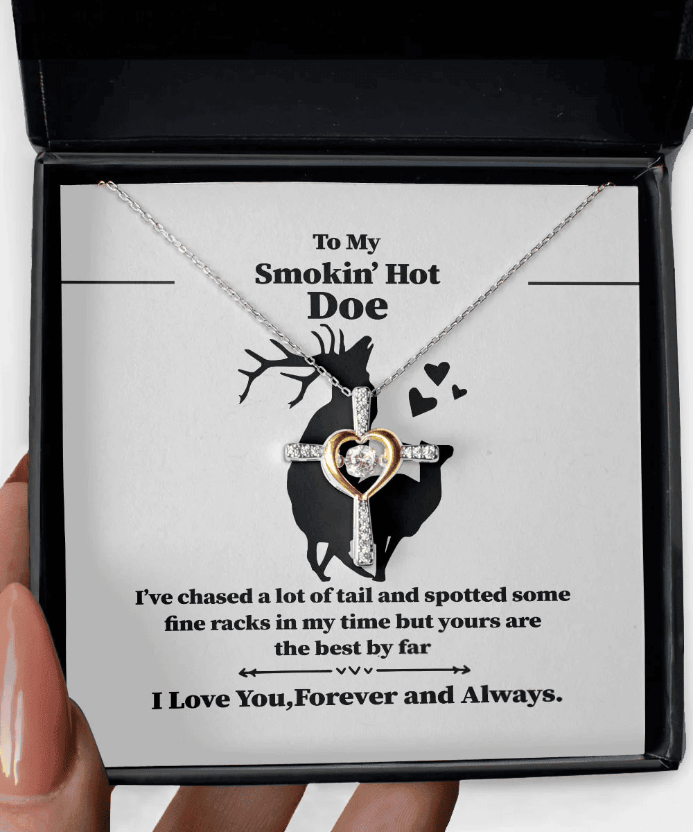 Hotwife Bracelets To My Smokin' Hot Doe I Love You Forever And Always Gift For Her Cross Dancing Necklace 