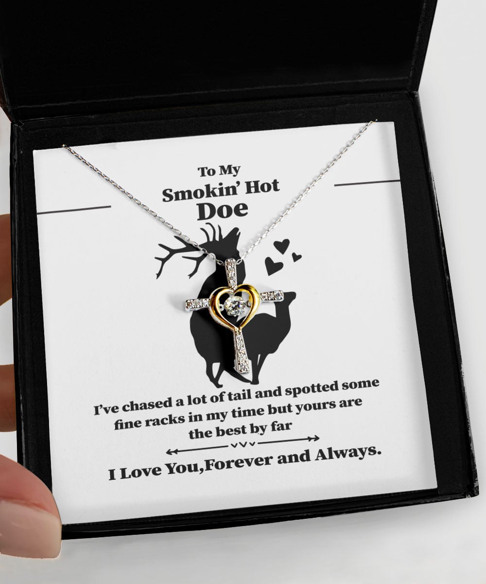 Hotwife Bracelets To My Smokin' Hot Doe I Love You Forever And Always Gift For Her Cross Dancing Necklace 