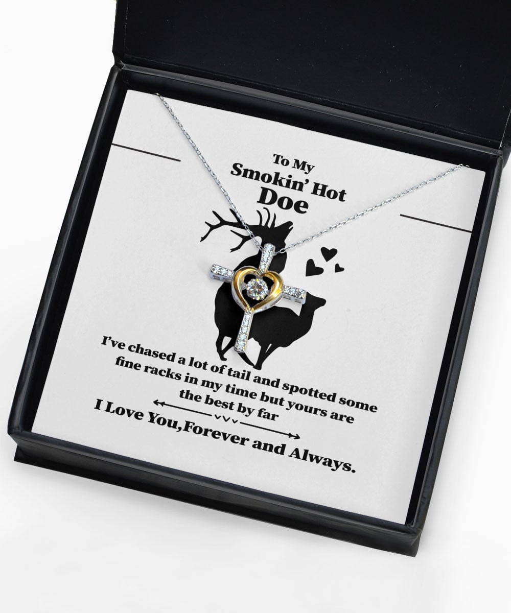 Hotwife Bracelets To My Smokin' Hot Doe I Love You Forever And Always Gift For Her Cross Dancing Necklace 