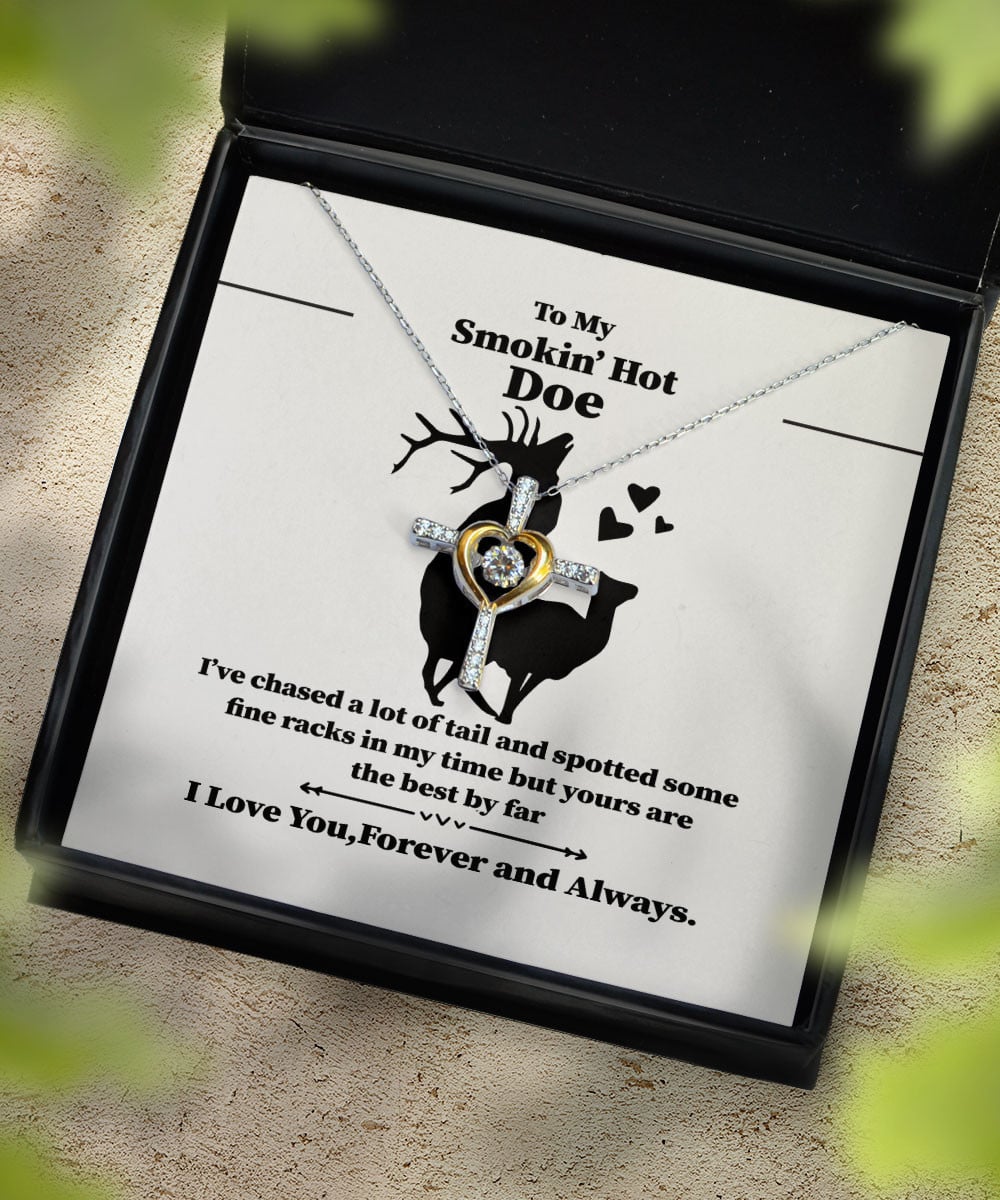 Hotwife Bracelets To My Smokin' Hot Doe I Love You Forever And Always Gift For Her Cross Dancing Necklace 