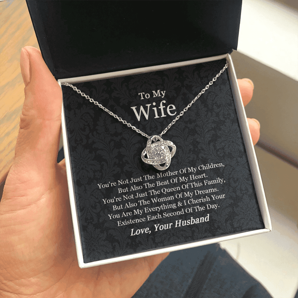 Gift For Wife From Husband You Are My Everything Love Knot Necklace