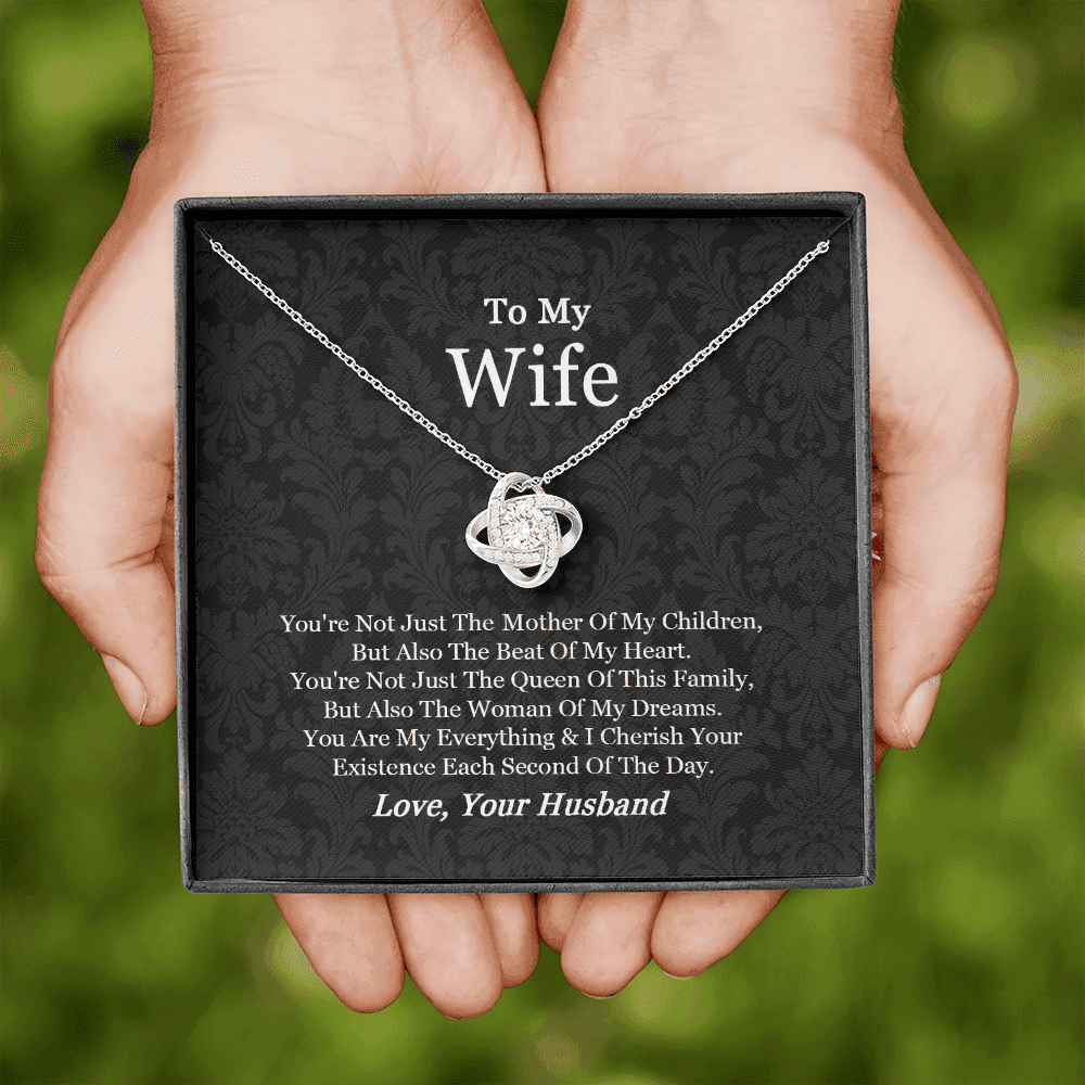 Gift For Wife From Husband You Are My Everything Love Knot Necklace