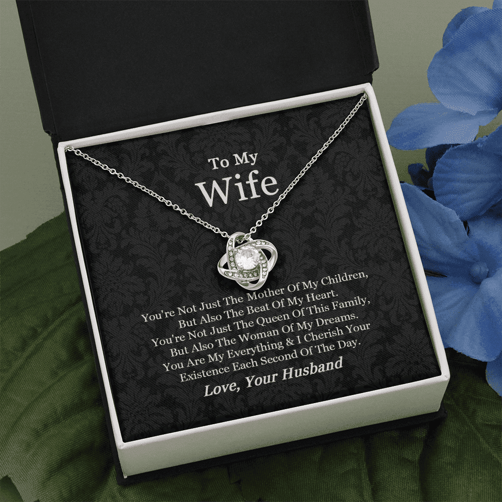 Gift For Wife From Husband You Are My Everything Love Knot Necklace