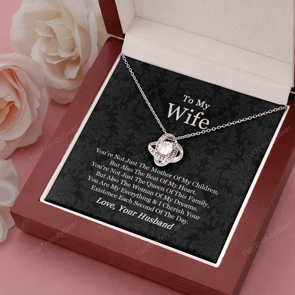 Gift For Wife From Husband You Are My Everything Love Knot Necklace