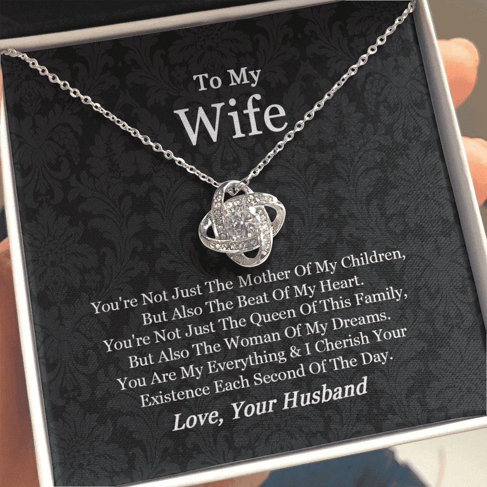 Gift For Wife From Husband You Are My Everything Love Knot Necklace