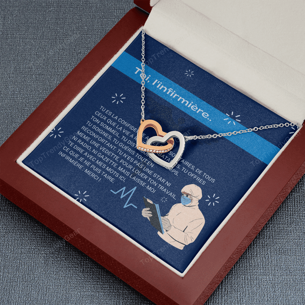 Toi Linfirmire Interlocking Heart Necklace 