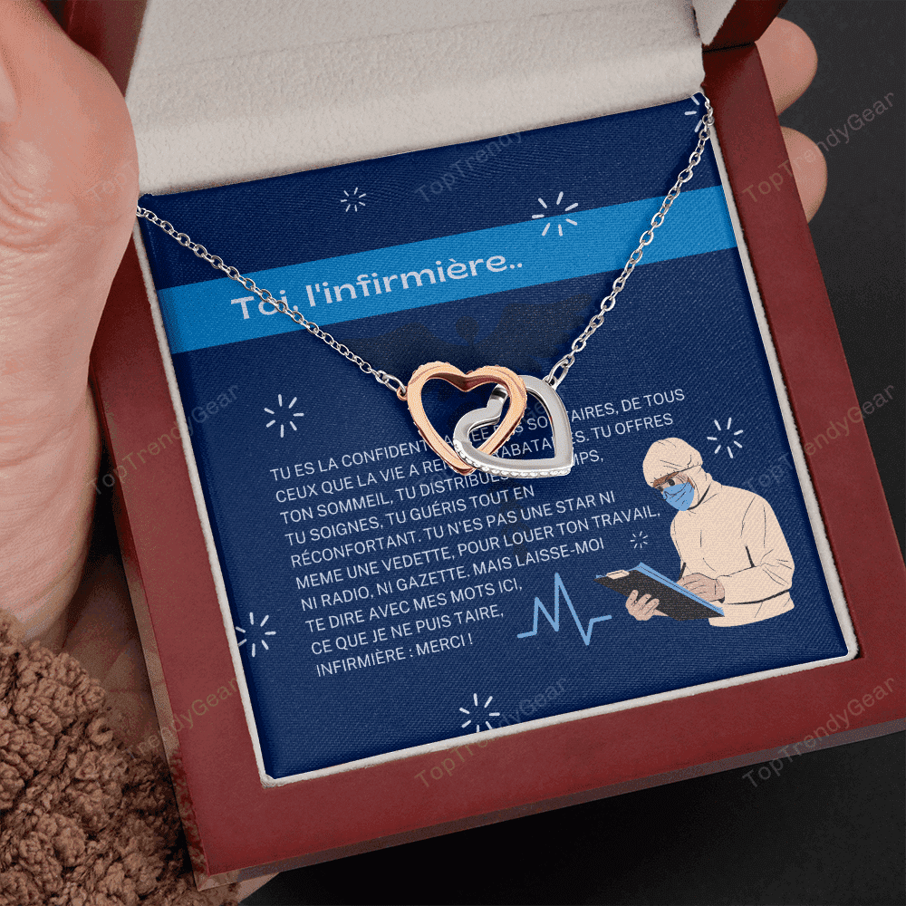 Toi Linfirmire Interlocking Heart Necklace 