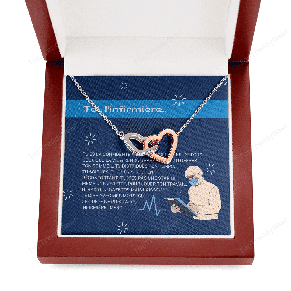 Toi Linfirmire Interlocking Heart Necklace 