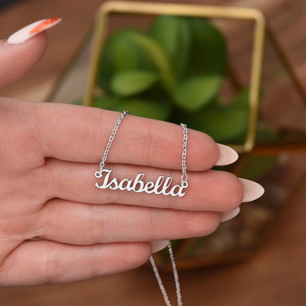 Girlfriend Necklace, To My Girlfriend Happy Valentine's day Personalized Name Necklace