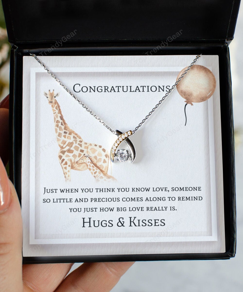 Someone So Little Comes Along Wishbone Dancing Necklace Gift For Her