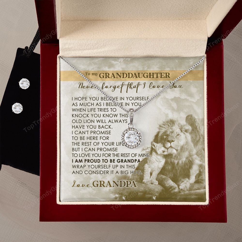 Granddaughter Necklace From Grandma Never Forget That I Love You Eternal Hope Necklace Set
