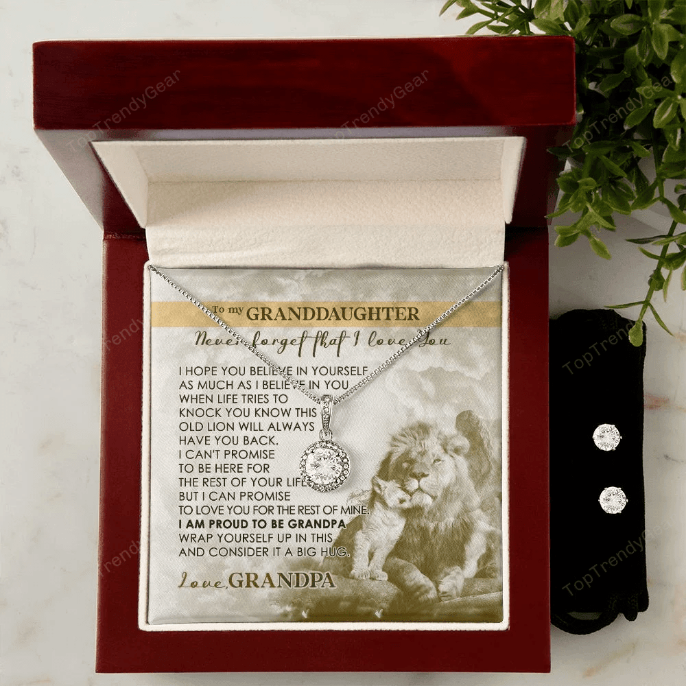 Granddaughter Necklace From Grandma Never Forget That I Love You Eternal Hope Necklace Set